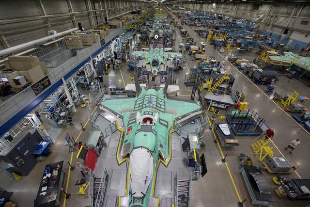 2-36742301 F-35 stealth fighter production line
