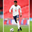 England footballers Jadon Sancho, Marcus Rashford and Bukayo Saka