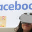 Woman with VR headset