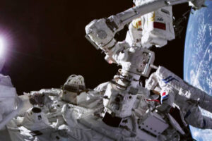 Chinese astronauts go on spacewalk from new station
