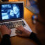 A woman watching the Duke and Duchess of Sussex’s documentary series on Netflix