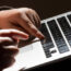 A child using a laptop