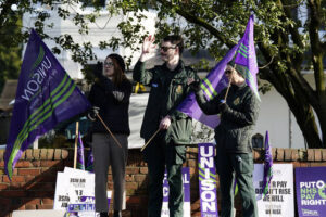 University staff and ambulance workers stage fresh strikes in pay dispute