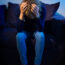 A woman looking stressed