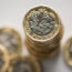 British one pound coins