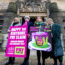 Teachers' representatives outside St Andrew's House in Edinburgh