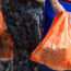 Someone holding shopping bags