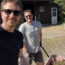 Tyler Grange director Jack Jewell (left) volunteering at a farm charity with a colleague on their Fridays off work (Jack Jewell/PA)