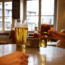 People drinking in a bar