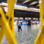 Euston station during a rail strike