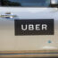 An Uber car