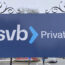 A Silicon Valley Bank sign is shown (Peter Morgan/AP)