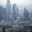 Aerial views of the London skyline