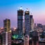 Skyline of South Mumbai under construction in the eastern belt