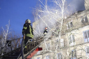 Missiles and drones hit civilian buildings in Ukraine