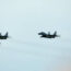 Slovak air force MiG-29s fly over an airport during an airshow in Malacky, Slovakia, last August