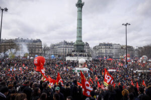 Thousands join protests in French cities over Macron pension reform