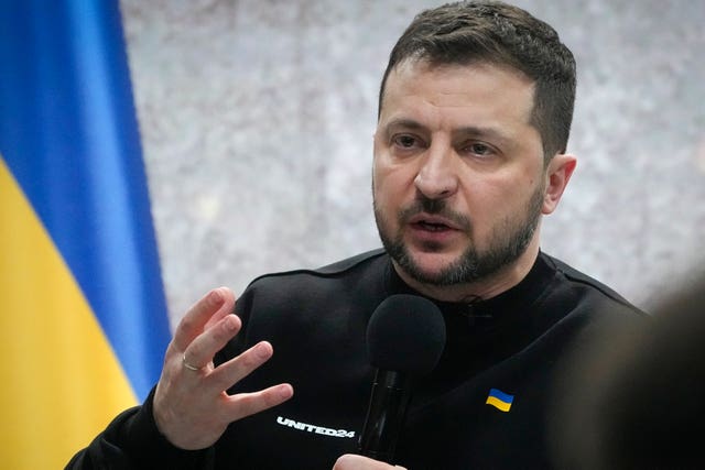 Ukrainian President Volodymyr Zelensky