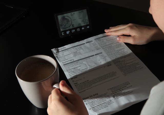 2-70630515 File photo dated 31/07/18 of a smart meter next to an energy bill
