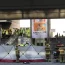 Emergency service personnel gathered at the Field’s shopping centre following the shooting in Copenhagen