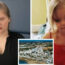 Julia Wendell (l) and Madeleine McCann (r). Inset Praia da Luz