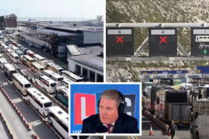‘We’ve had this before!’: Keir Starmer says ‘of course’ Brexit can be blamed for travel chaos at Port of Dover