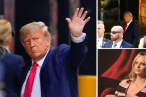 Donald Trump in New York to appear in court over alleged hush money payment to Stormy Daniels