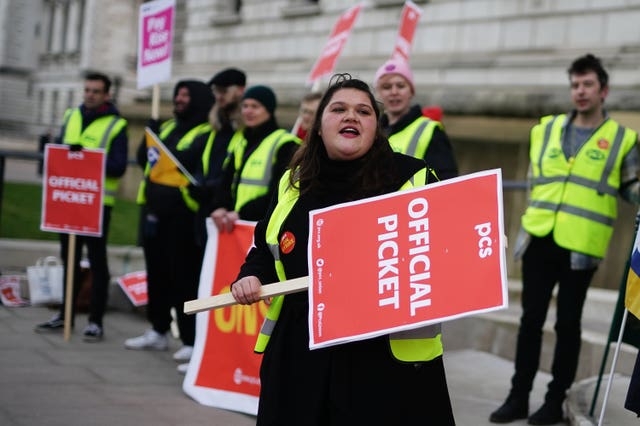 PCS strike action