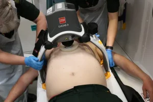 Robot paramedic used for first time to carry out chest compressions in ambulance