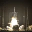 A Long March 7 rocket carrying the Tianzhou-2 spacecraft lifts off from the Wenchang Space Launch Centre in Wenchang in southern China’s Hainan Province