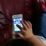 Child using a smartphone