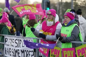 Union demands action from Holyrood ministers as Scots join ‘walkout Wednesday’