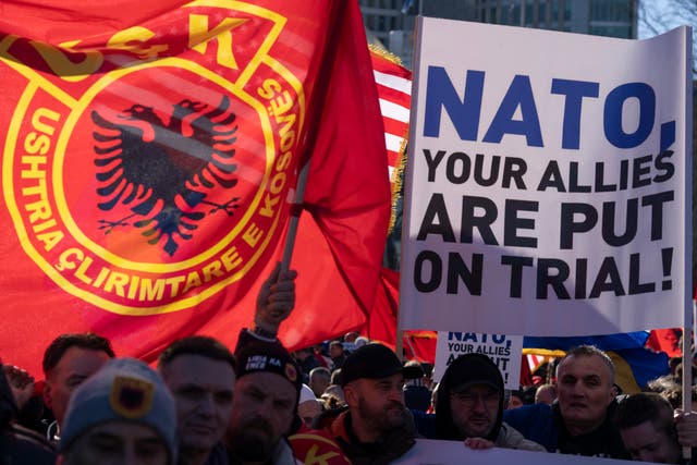 2c1785640c5845498b2451cafa4ad990 Pro-Thaci supporters