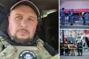 Killing of Russian military blogger at St Petersburg cafe investigated as ‘high-profile’ murder