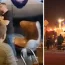 Tatarsky being handed the statue that is thought to have been packed with explosives