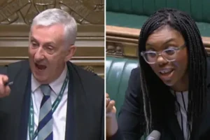 ‘Who do you think you’re speaking to?’: Sir Lindsay Hoyle shuts down Kemi Badenoch after clash over Brexit law changes