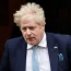 Johnson is pictured outside Downing Street while serving as PM