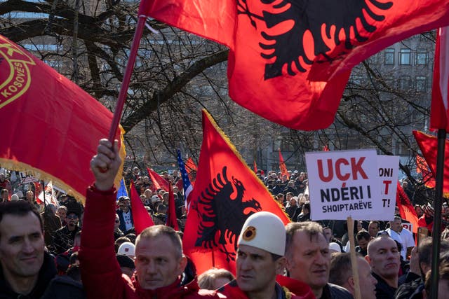 7a049d77845940b5a7130280e43f0ee2 Kosovo protest