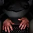 A person using a laptop