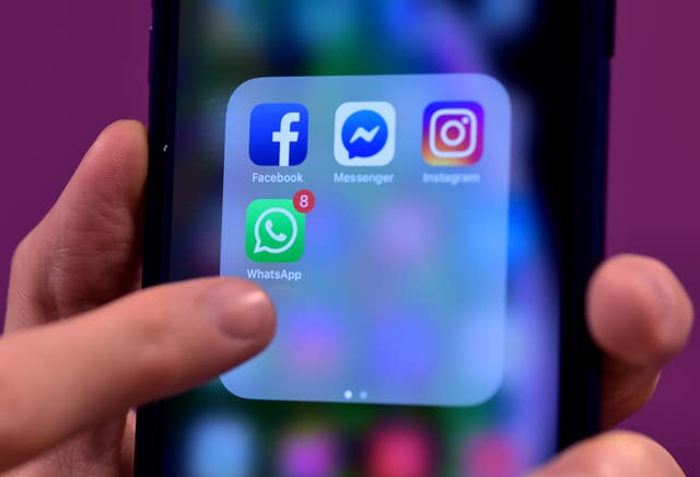 2-41898774 WhatsApp on a phone