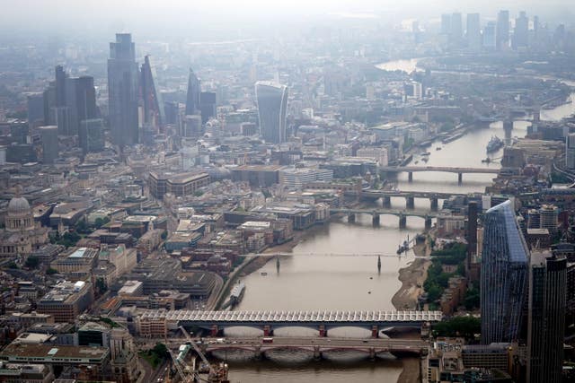 Aerial view of London