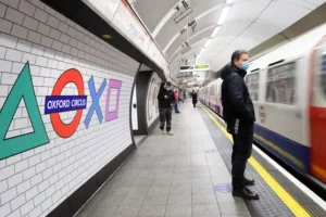 Oxford Circus Underground station gets a makeover for PlayStation 5 UK launch