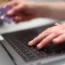 Woman using laptop