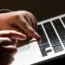 A child using a laptop