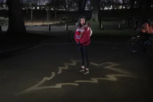 Ford creates Christmas jumper that projects safe distance