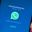 The WhatsApp icon on a smartphone