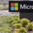 People walk past the Microsoft offices in Sydney on Wednesday