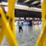 Euston station during a rail strike