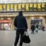 A passenger at London King's Cross