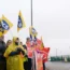 Members of the Public and Commercial Services union on the picket line outside Birmingham Airport